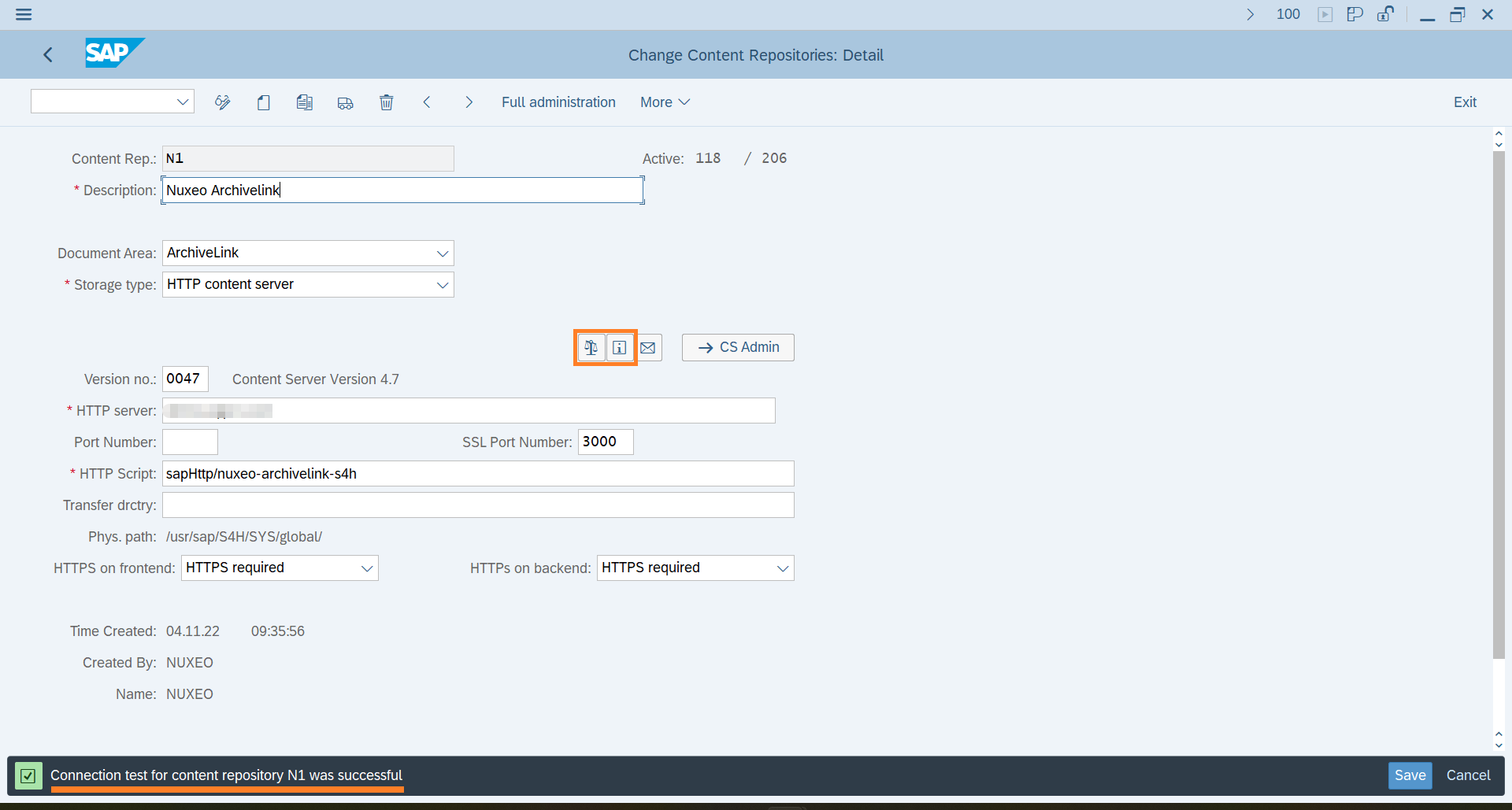 SAP Repo Setup Ping Success